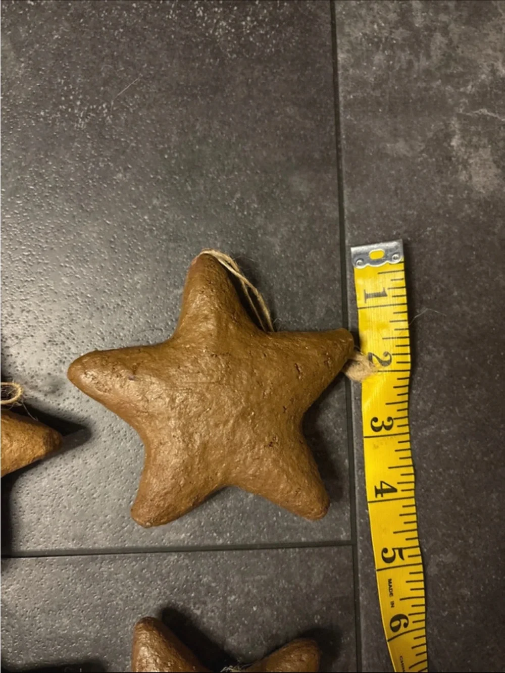 Rustic Brown Star Hanging Ornaments - Home Holiday